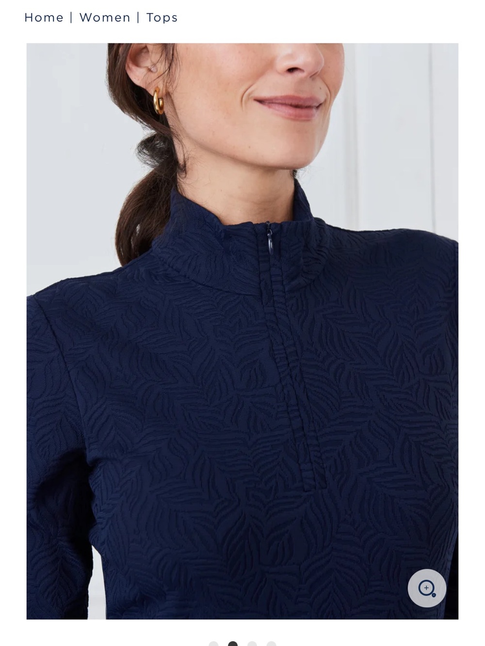 Bedford Top in Palm Breeze Jacquard